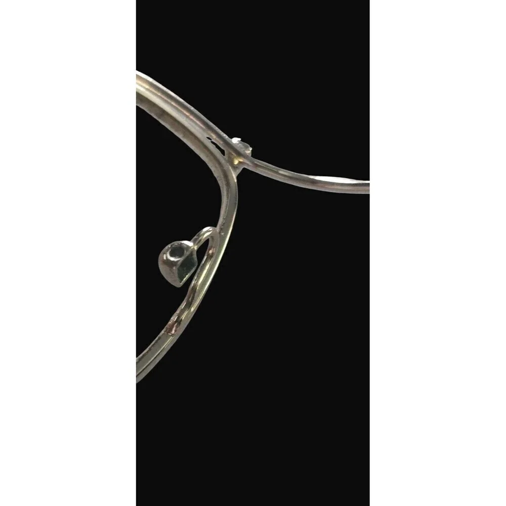 Prada Eyeglasses VPR 62U YC0- 1O1 Shiny Gold Purple Trim 140 53-017 Black Case